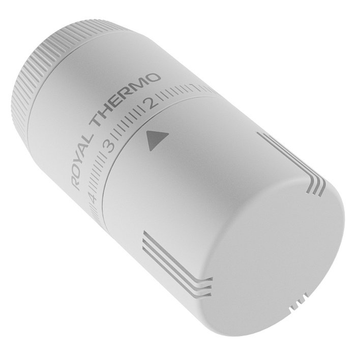 Термоголовка жидкостная Royal Thermo Design М30х1,5 (белый soft touch)