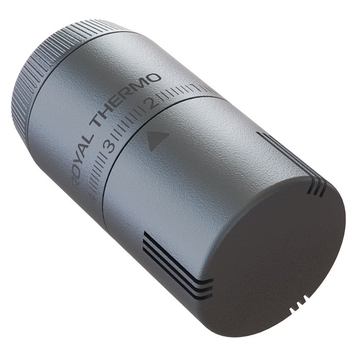 Термоголовка жидкостная Royal Thermo Design М30х1,5 (серебристый)