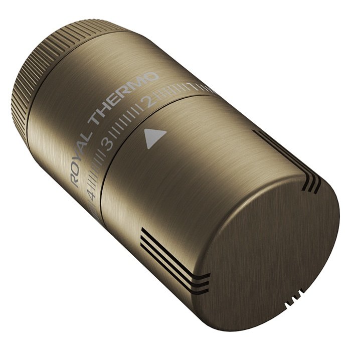 Термоголовка жидкостная Royal Thermo Design М30х1,5 (бронза)