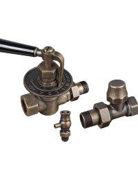 Комплект вентилей с воздухоотводчиком прямой 1/2 Comfort&amp;RETROstyle 