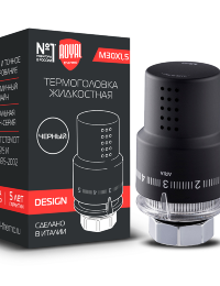 Термоголовка жидкостная ROYAL THERMO Design М30х1,5 черный